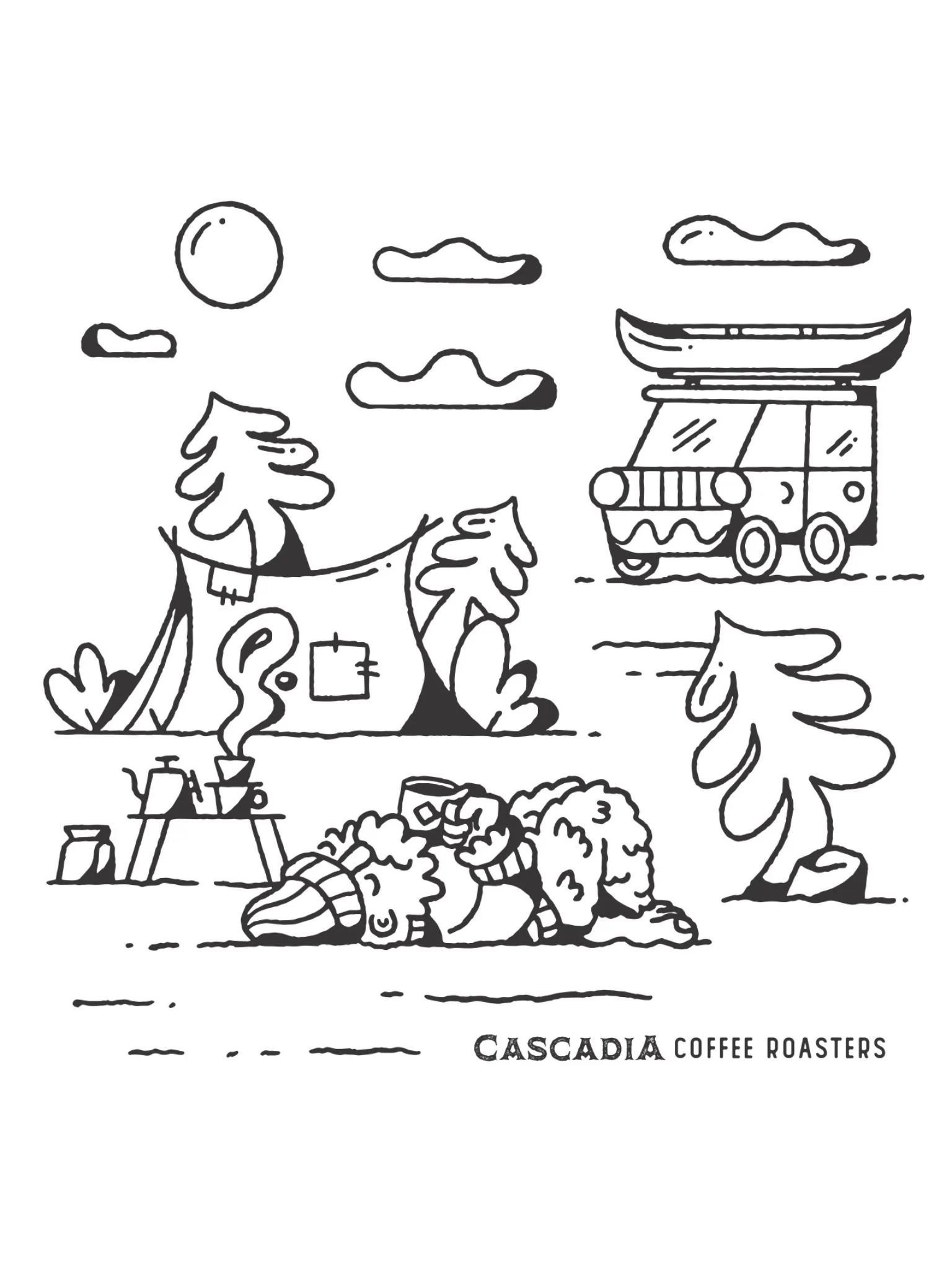 Cascadia Cotton Tote -  Limited Edition 'Derek Price x Cascadia Roasters' Collaboration - Image 5